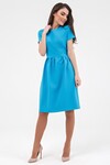 Женственное платье лазурно-голубого оттенка 2 - интернет-магазин Natali Bolgar