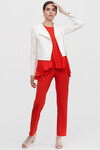 Асимметричная блуза красного цвета 4 - интернет-магазин Natali Bolgar