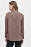 Асимметричная блуза в мелкую полоску 1 - интернет-магазин Natali Bolgar
