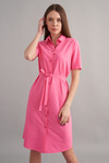Платье-рубашка розового цвета 4 - интернет-магазин Natali Bolgar