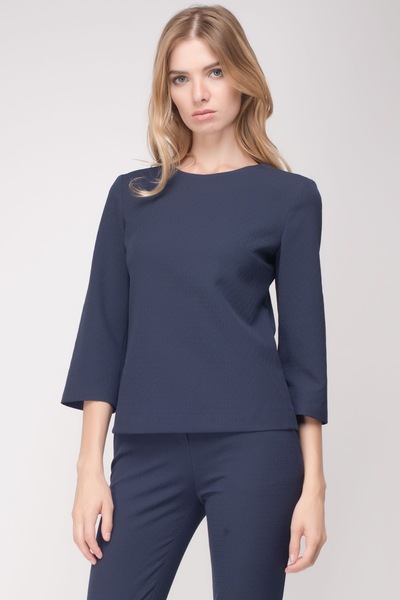 Блуза темно-синего цвета  – Natali Bolgar
