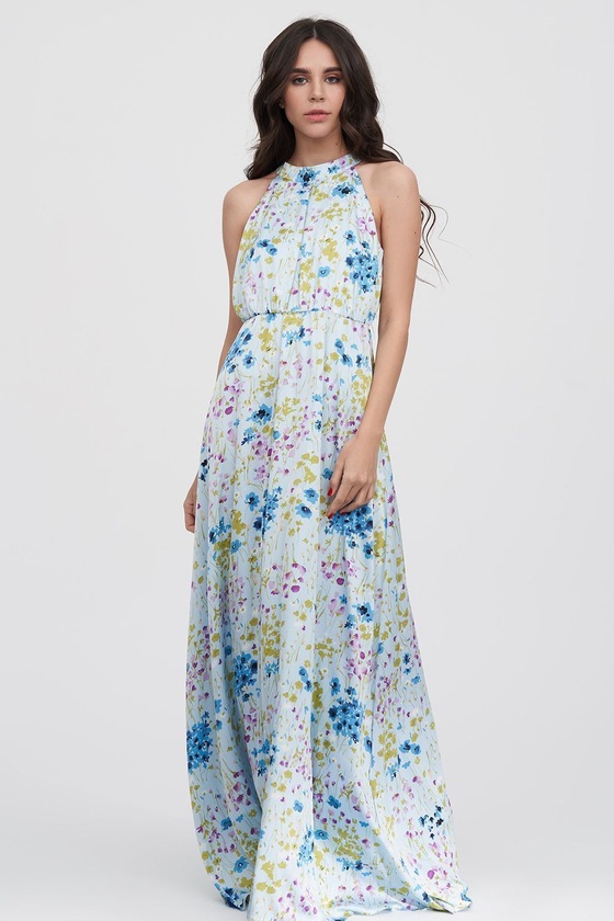 Вечернее платье в цветочном принте - интернет-магазин Natali Bolgar