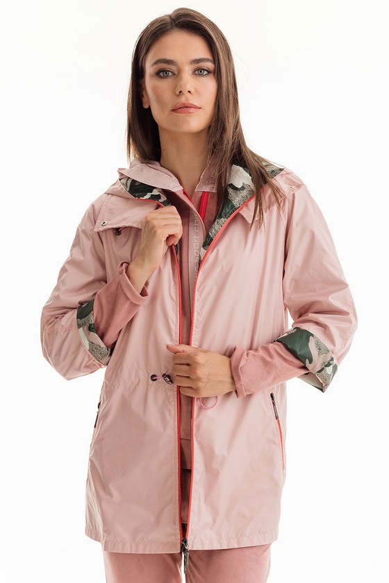 Удлиненная куртка с капюшоном 1 - интернет-магазин Natali Bolgar