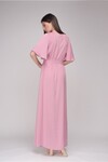 Платье макси розового цвета с поясом - интернет-магазин Natali Bolgar