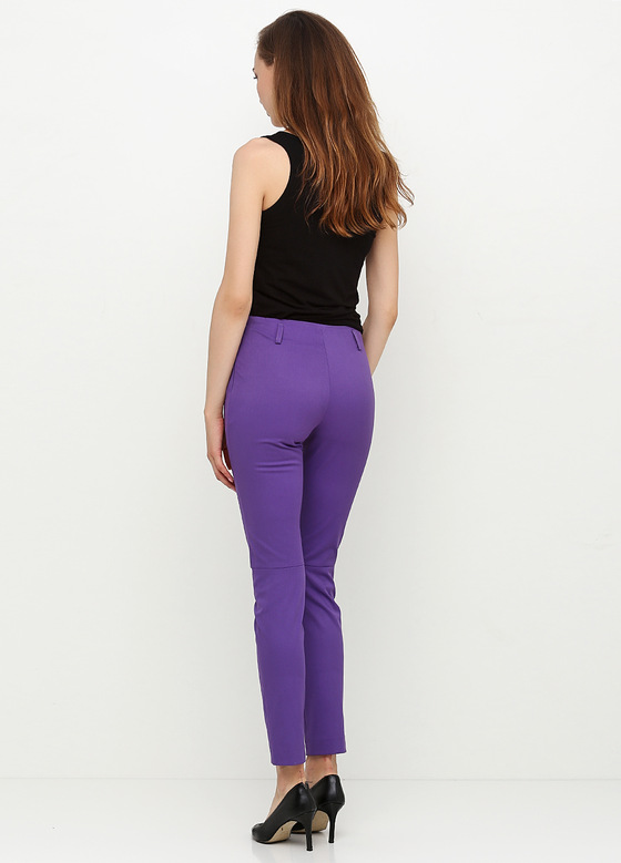 Зауженные брюки фиолетового цвета 1 - интернет-магазин Natali Bolgar
