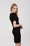 Платье-футляр с короткими рукавами черного цвета 2 - интернет-магазин Natali Bolgar
