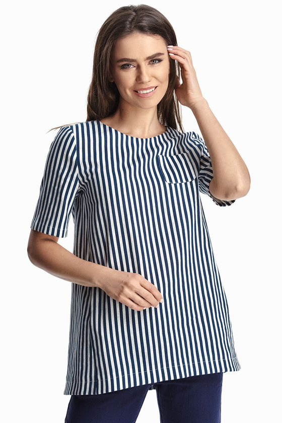 Блуза в сине-белую полоску - интернет-магазин Natali Bolgar
