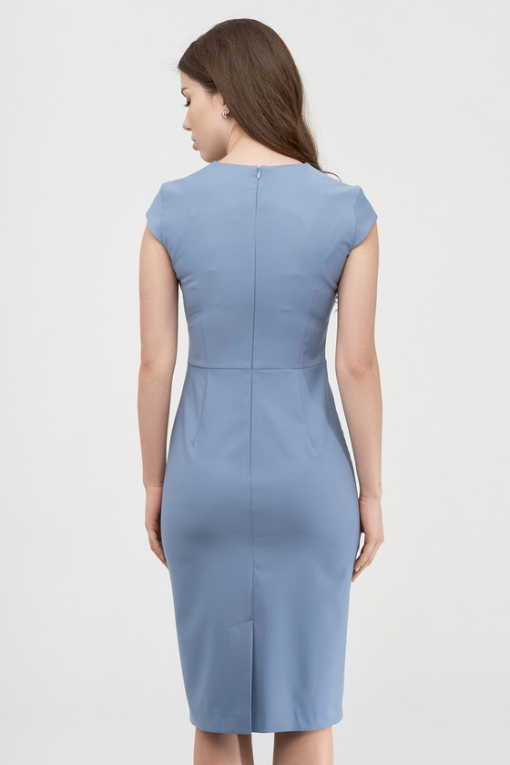 Сукня-футляр блакитного кольору 3 - интернет-магазин Natali Bolgar