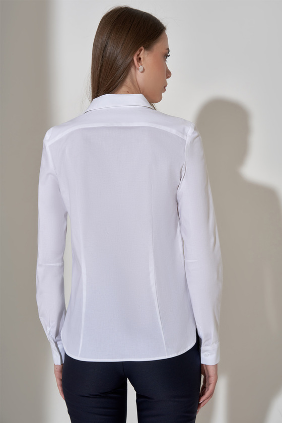 Сорочка білого кольору з довгим рукавом 2 - интернет-магазин Natali Bolgar