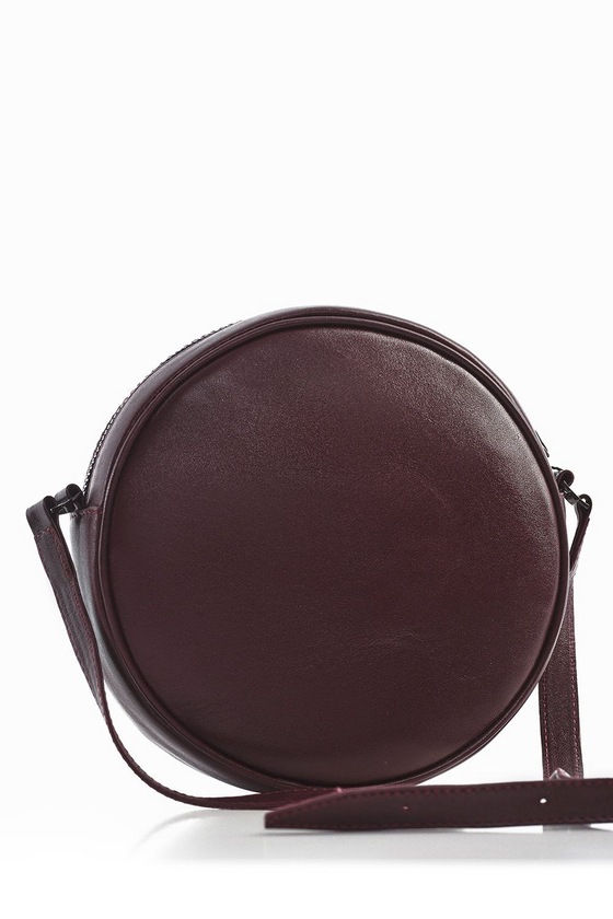 Круглая сумочка цвета марсала - интернет-магазин Natali Bolgar