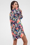 Свободное платье с абстрактным принтом 1 - интернет-магазин Natali Bolgar