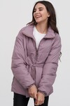 Куртка лилового цвета с поясом 1 - интернет-магазин Natali Bolgar