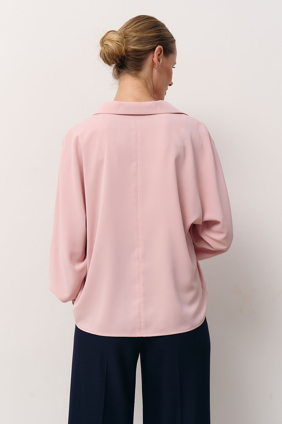 Блуза з віскози кольору пудри 4 - интернет-магазин Natali Bolgar