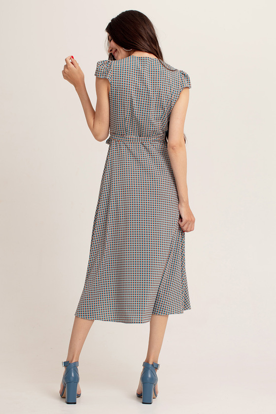  Платье на запах с геометрическим принтом 5 - интернет-магазин Natali Bolgar