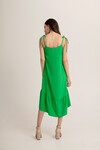 Летнее платье зеленого цвета с асимметричным низом 4 - интернет-магазин Natali Bolgar