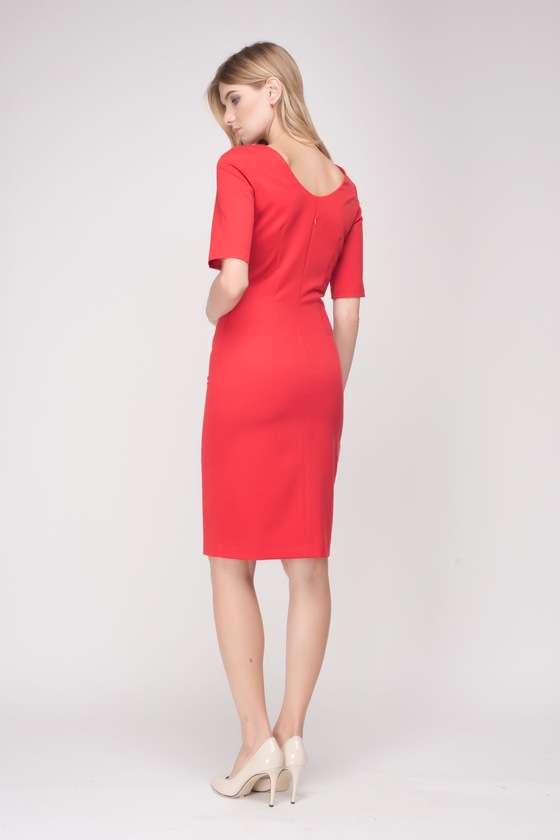 Платье футляр красного цвета 1 - интернет-магазин Natali Bolgar