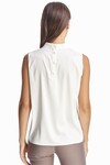 Шелковая блуза без рукавов белого цвета 1 - интернет-магазин Natali Bolgar