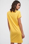 Прямое платье с карманами желтого цвета 2 - интернет-магазин Natali Bolgar