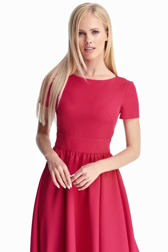 Женственное платье малинового цвета 1 - интернет-магазин Natali Bolgar