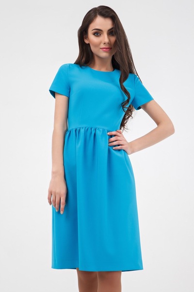 Женственное платье лазурно-голубого оттенка  – Natali Bolgar