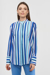 Блуза в полоску с широкими манжетами 3 - интернет-магазин Natali Bolgar