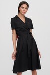 Платье-рубашка черного цвета 1 - интернет-магазин Natali Bolgar