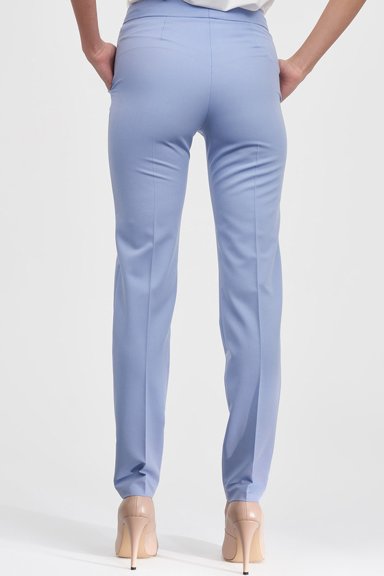 Зауженные брюки голубого цвета 2 - интернет-магазин Natali Bolgar