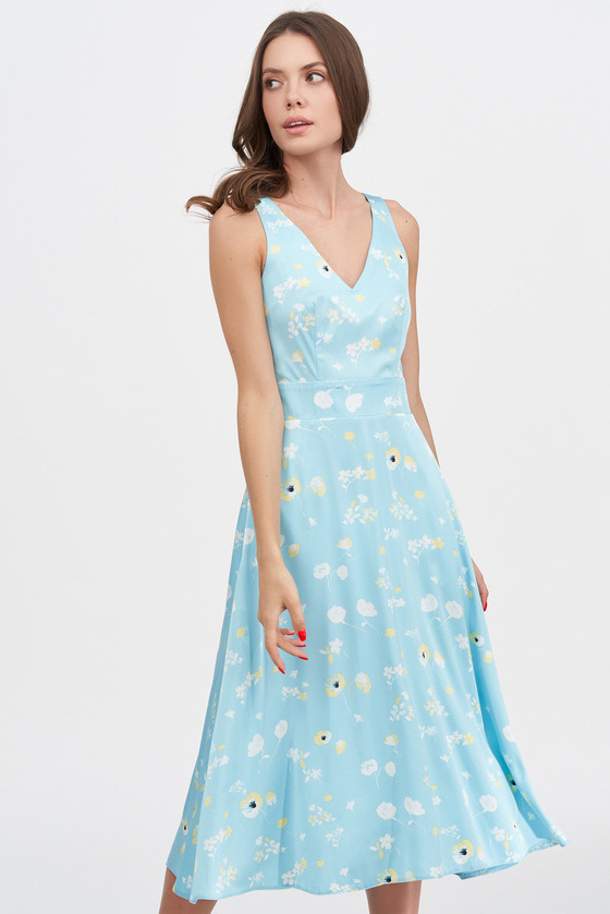 Платье миди в цветочном принте 1 - интернет-магазин Natali Bolgar