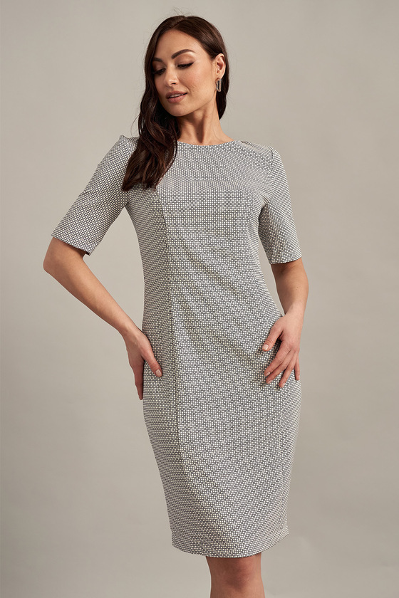 Платье-футляр серого цвета  - интернет-магазин Natali Bolgar