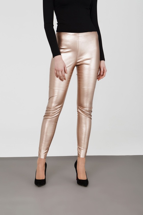 Узкие брюки металлического оттенка 1 - интернет-магазин Natali Bolgar