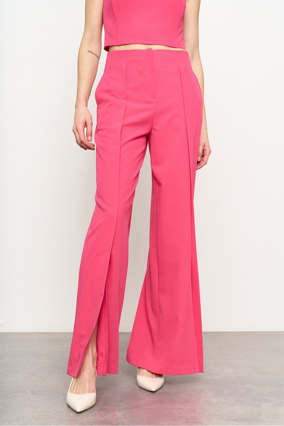 Штани-палаццо рожевого кольору 2 - интернет-магазин Natali Bolgar