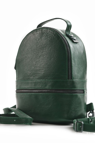Маленький рюкзак-трансформер зеленого цвета  – Natali Bolgar