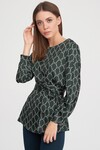 Шелковая блуза с поясом 1 - интернет-магазин Natali Bolgar
