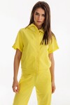 Ярко-желтый костюм с короткими рукавами 2 - интернет-магазин Natali Bolgar