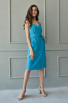 Платье на бретелях голубого цвета 2 - интернет-магазин Natali Bolgar