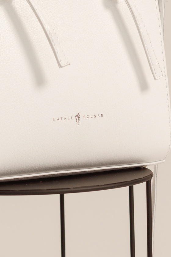 Вместительная сумка белого цвета 2 - интернет-магазин Natali Bolgar