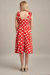 Платье красного цвета в горох 2 - интернет-магазин Natali Bolgar