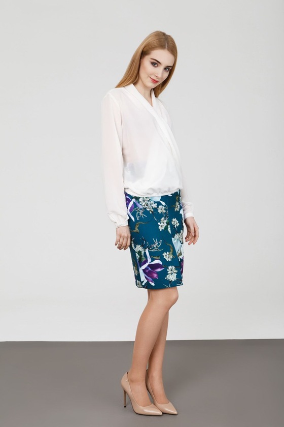 Классическая юбка с разрезом - интернет-магазин Natali Bolgar