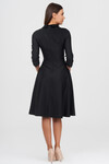 Платье черного цвета с драпировкой 2 - интернет-магазин Natali Bolgar