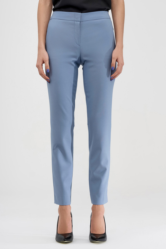 Классические брюки голубого цвета 1 - интернет-магазин Natali Bolgar
