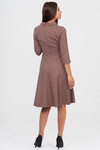 Платье цвета мокко с драпировкой 3 - интернет-магазин Natali Bolgar