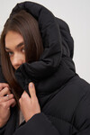 Чорна пухова куртка в стилі oversize 7 - интернет-магазин Natali Bolgar