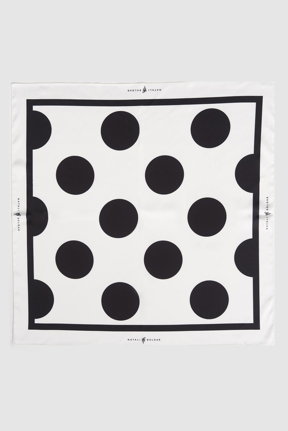 Шелковый платок принт горох 2 - интернет-магазин Natali Bolgar