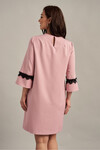 Розовое платье с гипюровыми вставками  1 - интернет-магазин Natali Bolgar