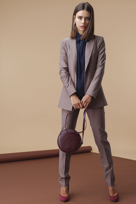 Классические брюки со стрелками цвета мокко - интернет-магазин Natali Bolgar