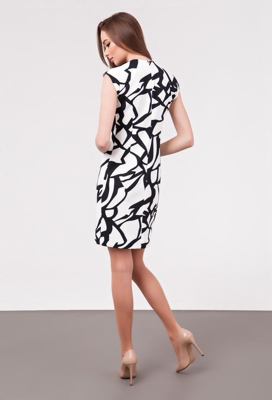 Изысканное платье с принтом 1 - интернет-магазин Natali Bolgar