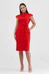 Платье-рубашка из хлопка красного цвета 5 - интернет-магазин Natali Bolgar