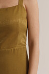 Платье оливкового цвета на бретелях  5 - интернет-магазин Natali Bolgar