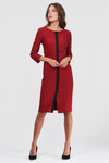 Сукня-футляр червоного кольору 3 - интернет-магазин Natali Bolgar