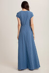 Длинное платье в горох с лифом на запах  3 - интернет-магазин Natali Bolgar